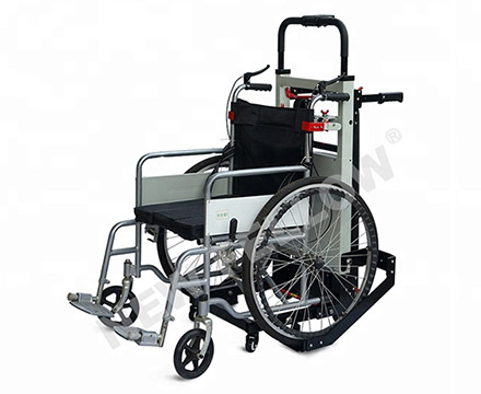 老人爬楼轮椅对接车 履带式电动爬楼机